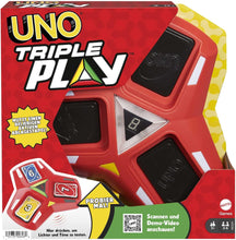 Load image into Gallery viewer, UNO Triple Play Card Game
