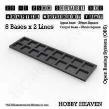Load image into Gallery viewer, Square and Rectangle Movement Trays Adapters for Tabletop Games - ModelBricks
