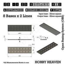 Load image into Gallery viewer, Square and Rectangle Movement Trays Adapters for Tabletop Games - ModelBricks
