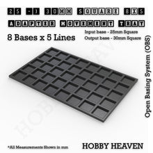 Load image into Gallery viewer, Square and Rectangle Movement Trays Adapters for Tabletop Games - ModelBricks
