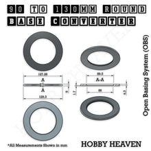 Load image into Gallery viewer, Round Bases Size Converters Round to Round 3d Print Full Range - ModelBricks

