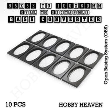 Load image into Gallery viewer, Wargaming Oval to Rectangle Base Converters – Tabletop Games | 3D Printed Tabletop Accessories - ModelBricks
