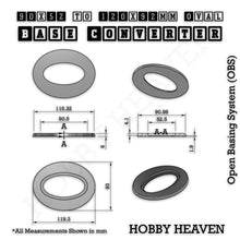 Load image into Gallery viewer, Oval To Oval Bases Size Converters 3d Print Full Range - ModelBricks
