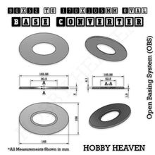Load image into Gallery viewer, Oval To Oval Bases Size Converters 3d Print Full Range - ModelBricks
