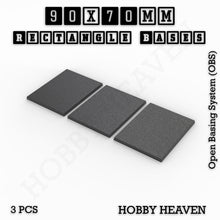 Load image into Gallery viewer, Rectangle Bases Range Sizes - 75x30mm to 125x40mm Medium Sizes 3d Print Full Range Tabletop Games - ModelBricks

