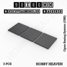Load image into Gallery viewer, Rectangle Bases Range Sizes - 75x30mm to 125x40mm Medium Sizes 3d Print Full Range Tabletop Games - ModelBricks
