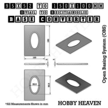 Load image into Gallery viewer, Wargaming Oval to Rectangle Base Converters – Tabletop Games | 3D Printed Tabletop Accessories - ModelBricks
