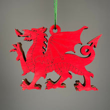 Load image into Gallery viewer, Welsh Dragon Bauble - Handmade Ornament by Curious Rabbit ® - ModelBricks
