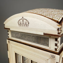 Load image into Gallery viewer, Telephone Box Lamp - Pre-Built Model by Curious Rabbit ® - ModelBricks
