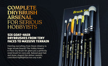 Load image into Gallery viewer, Hobby Heaven 6-Piece Dry Brush Set – XS to XXL Miniature Painting Brushes - ModelBricks
