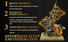 Load image into Gallery viewer, 60x30mm Rectangle Bases for Tabletop Games | Premium Wargaming Cavalry Bases - ModelBricks
