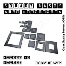 Load image into Gallery viewer, Square to Square Bases Size Converters 3d Print Full Range - ModelBricks
