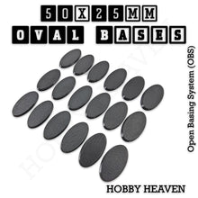 Load image into Gallery viewer, 50x25mm Oval Textured Bases 3d Printed - ModelBricks
