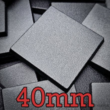 Load image into Gallery viewer, 40mm Square Plain Plastic Bases - ModelBricks
