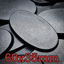Load image into Gallery viewer, 60x35mm Oval Plain Plastic Bases - ModelBricks
