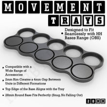 Load image into Gallery viewer, 28mm Movement Trays for Tabletop Games | Wargaming | Full Range - ModelBricks
