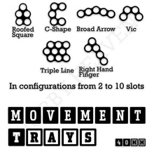 Load image into Gallery viewer, 40mm Movement Trays for 28mm Miniatures | Tabletop Wargames Compatible | Full Range - ModelBricks

