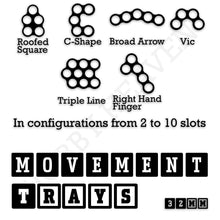 Load image into Gallery viewer, 32mm Movement Trays for Tabletop Games | Compatible with Popular Miniatures | Full Range - ModelBricks

