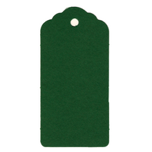 Load image into Gallery viewer, 100 Rectangle Scalloped Gift Tags with White Satin Ribbon - 21 Colours Christmas - ModelBricks
