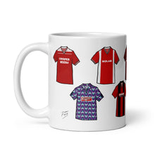 Load image into Gallery viewer, Bournemouth Retro Shirts Ceramic Football Mug

