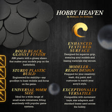 Load image into Gallery viewer, 90mm Round Plain Plastic Bases - ModelBricks
