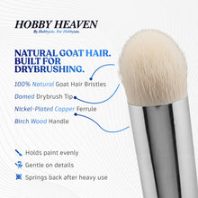 Load image into Gallery viewer, Hobby Heaven Dry Brushes – Model &amp; Miniature Painting Brushes (Size XS–XXL) - ModelBricks
