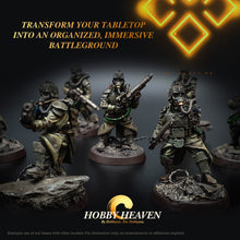 Load image into Gallery viewer, 25mm Round Slotted Bases for Wargaming Miniatures | Durable Plastic | Compatible with Popular Tabletop Games - ModelBricks
