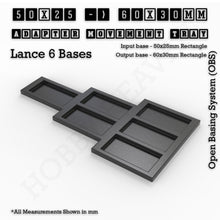 Load image into Gallery viewer, Square and Rectangle Movement Trays Adapters for Tabletop Games - ModelBricks
