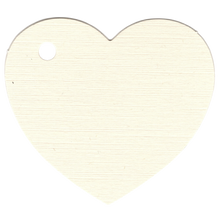 Load image into Gallery viewer, 100 Heart Shaped Gift Tags with White Satin Ribbon -  21 Colours, Birthday Xmas - ModelBricks
