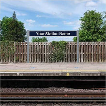 Load image into Gallery viewer, O Scale Pre-Coloured Single-Sided Personalised Post-Privatisation Era Station Name Board - ModelBricks
