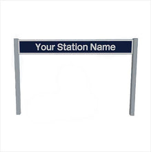Load image into Gallery viewer, O Scale Pre-Coloured Single-Sided Personalised Post-Privatisation Era Station Name Board - ModelBricks
