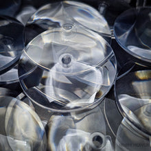 Load image into Gallery viewer, 32mm Round Flying Clear Plastic Base - ModelBricks
