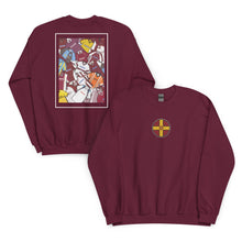 Load image into Gallery viewer, Northamptonshire Flag &amp; Northampton Retro Shirts Unisex Sweatshirt - ModelBricks
