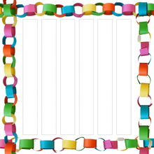 Load image into Gallery viewer, White Paper Chain Card Strips. 5 Meter / 16 Feet Long. Wedding Party Decor - ModelBricks
