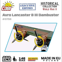 Load image into Gallery viewer, Avro Lancaster Bomber B III ''Dambusters'' brick plane model EXECUTIVE EDITION- COBI 5758- 1747 bricks
