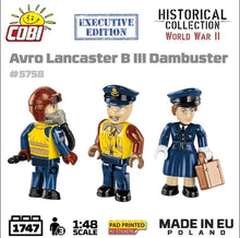 Load image into Gallery viewer, Avro Lancaster Bomber B III ''Dambusters'' brick plane model EXECUTIVE EDITION- COBI 5758- 1747 bricks
