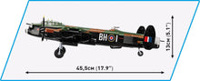 Load image into Gallery viewer, Avro Lancaster Bomber Mk. III brick plane model - COBI 5759 - 1643 bricks - ModelBricks
