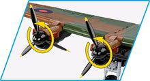 Load image into Gallery viewer, Avro Lancaster Bomber Mk. III brick plane model - COBI 5759 - 1643 bricks - ModelBricks
