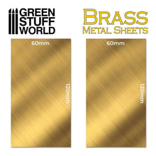 Load image into Gallery viewer, Green Stuff World: Brass Metal Sheets 60 x 120mm - 2pc - ModelBricks
