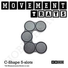 Load image into Gallery viewer, 28mm Movement Trays for Tabletop Games | Wargaming | Full Range - ModelBricks
