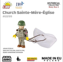 Load image into Gallery viewer, Church Sainte-Mere-Eglise brick model - COBI 2299 - 2280 bricks
