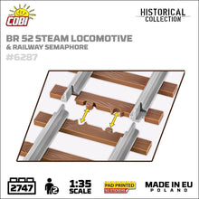 Load image into Gallery viewer, DRB Class 52 Steam Locomotive &amp; Semaphore brick model - COBI 6287 - 2747 bricks
