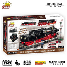 Load image into Gallery viewer, DRB Class 52 Steam Locomotive &amp; Semaphore brick model - COBI 6287 - 2747 bricks
