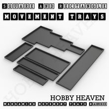 Load image into Gallery viewer, Rectangle Movement Trays | Cavalry &amp; Monsters | 50×25-100×60mm | OBS System - ModelBricks
