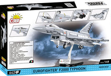 Load image into Gallery viewer, Eurofighter Typhoon (Italy) brick plane model - COBI 5849 - 642 bricks
