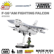 Load image into Gallery viewer, F-16 AM Fighting Falcon plane brick model - COBI 5896 - 425 bricks
