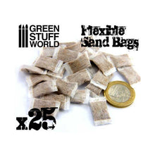 Load image into Gallery viewer, Green Stuff World: Scale Flexible Sand Bags for Dioramas and Scenery x25 - ModelBricks
