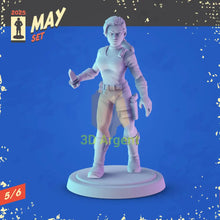 Load image into Gallery viewer, G.I. Joe Miniatures – Snake Eyes Storm Shadow Destro Cobra 32mm Resin Figures
