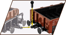 Load image into Gallery viewer, German Railway Guterwagen TYP OMMR 32 LINZ brick model - COBI 6285 - 584 bricks
