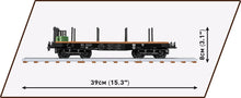 Load image into Gallery viewer, German Railway Schwerer Platformwagen TYP SSY brick model - COBI 6284 - 424 bricks
